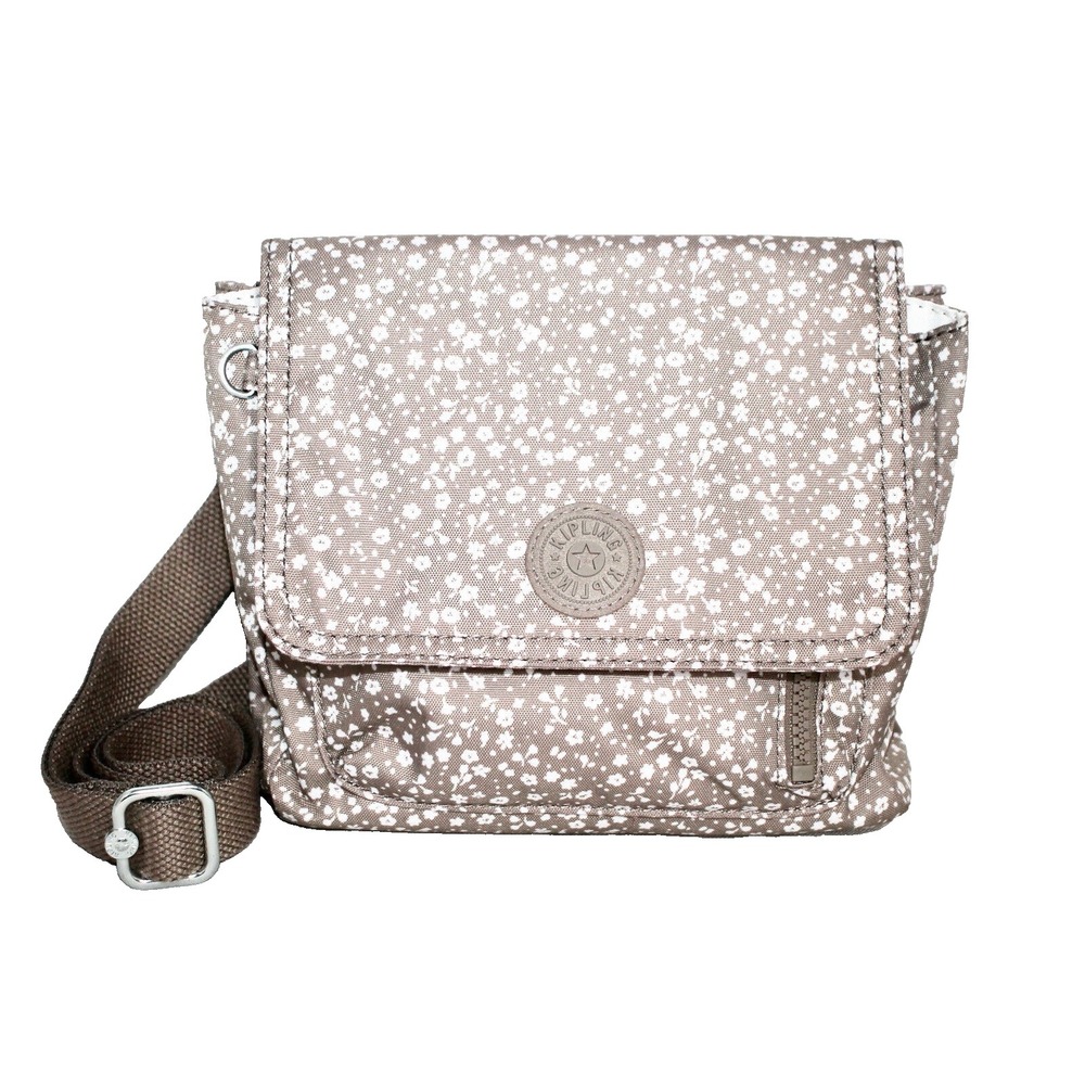 KIPLING Alexis Printed Small Crossbody Dainty Daisies Beige Messenger Bag